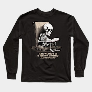 Skeleton Scholar Long Sleeve T-Shirt